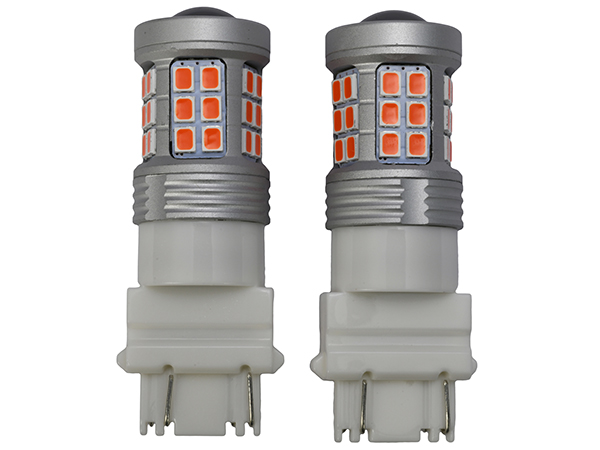 3157 LED BULBS【36SMD/6W/900LM/レッド】 2PCセット