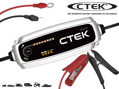 CTEK 汎用バッテリーチャージャー MXS 5.0(AGM、EFB対応)