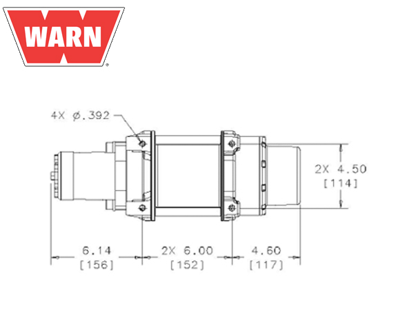 WARN ウインチ 油圧式 インダストリアル ホイスト ウインチ 68032
