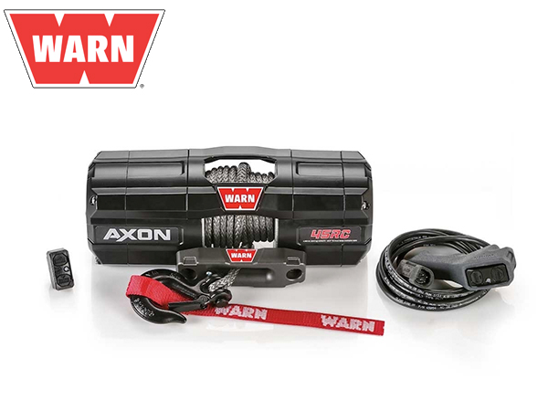 WARN AXON 45RC パワースポーツ ウインチ/POWERSPORT WINCH シンスティックロープ12V 牽引約2041kg 汎用 101240