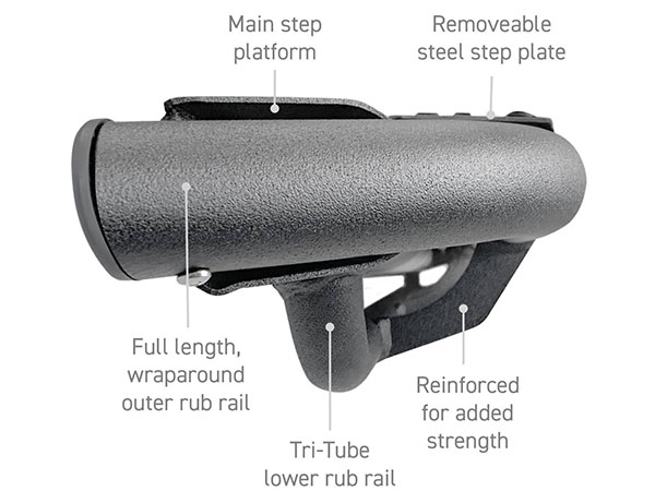 GO RHINO ドミネイターエクストリーム DT サイドステップ ロックスライダー DT64131T 21y-  ブロンコ 2ドア