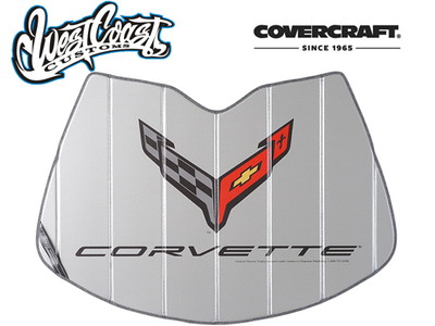 CoverCraft サンシェード 20y- コルベット(C8) West Coast Customs別注/フラッグロゴ入り
