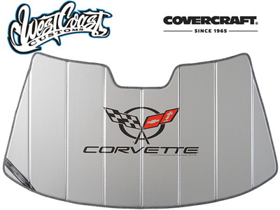 CoverCraft サンシェード 97-04y コルベット(C5) West Coast Customs別注/フラッグロゴ入り