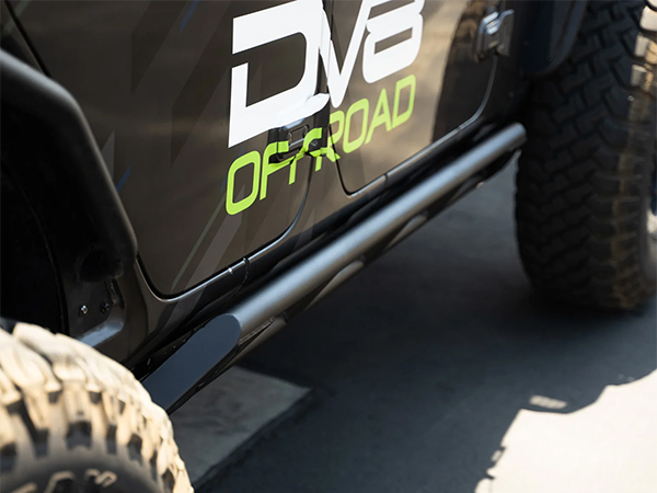 DV8 OFFROAD FS-15 ロックスライダー(マイクロテクスチャーブラックパウダーコート/ロゴ入)SRJL-07 18y- JLラングラー4ドア