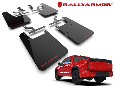 Rally Armor マッドフラップ(ブラック/レッドロゴ) MF110-UR-BLK-RD 22y- タンドラ