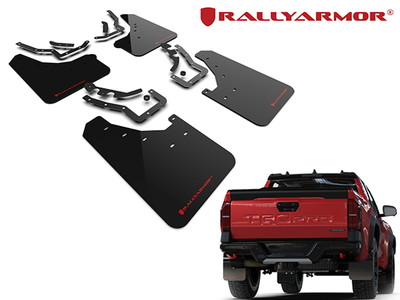 Rally Armor マッドフラップ(ブラック/レッドロゴ) MF114-UR-BLK-RD 24y- タコマ N400型