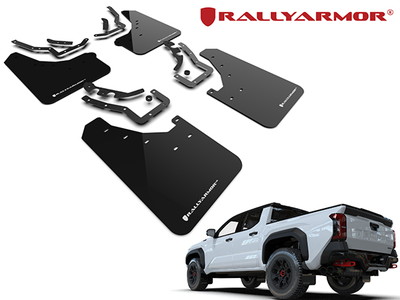 Rally Armor マッドフラップ(ブラック/ホワイトロゴ) MF114-UR-BLK-WH 24y- タコマ N400型